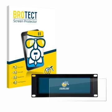 Vorderseite einer Produktverpackung mit dem Markenlogo BROTECT. Daneben ist das Gerät GeeekPi DP-0059 7.84