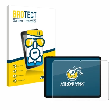 Vorderseite einer Produktverpackung mit dem Markenlogo BROTECT. Daneben ist das Gerät OnePlus Pad Go 2 mit dem zugehörigen Dis