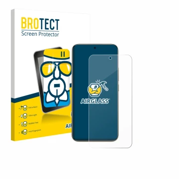 Vorderseite einer Produktverpackung mit dem Markenlogo BROTECT. Daneben ist das Gerät Xiaomi Redmi Note 15 Pro Plus 5G mit dem