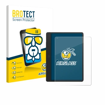 Vorderseite einer Produktverpackung mit dem Markenlogo BROTECT. Daneben ist das Gerät TCL Note A1 mit dem zugehörigen Displays