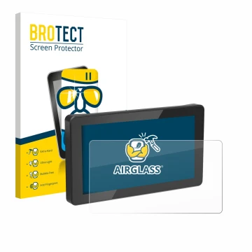 Vorderseite einer Produktverpackung mit dem Markenlogo BROTECT. Daneben ist das Gerät Innovv N1 5.5