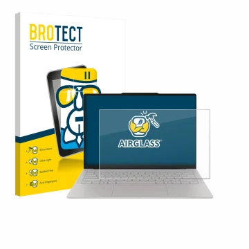 Vorderseite einer Produktverpackung mit dem Markenlogo BROTECT. Daneben ist das Gerät Lenovo Yoga Slim 7i Ultra Gen 11 Aura Ed