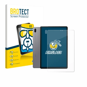 Vorderseite einer Produktverpackung mit dem Markenlogo BROTECT. Daneben ist das Gerät Samsung Galaxy Tab S6 2020 (Display+Kame