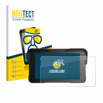 Vorderseite einer Produktverpackung mit dem Markenlogo BROTECT. Daneben ist das Gerät NFOIEIS Base 5