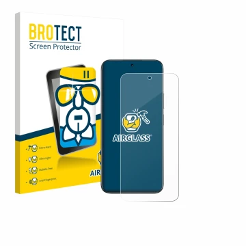 Vorderseite einer Produktverpackung mit dem Markenlogo BROTECT. Daneben ist das Gerät realme C85 Pro 4G mit dem zugehörigen Di