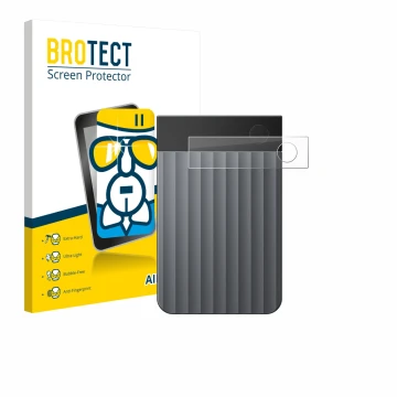 Vorderseite einer Produktverpackung mit dem Markenlogo BROTECT. Daneben ist das Gerät PLAUD Note Pro mit dem zugehörigen Displ