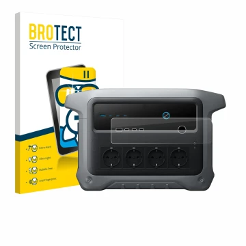 Vorderseite einer Produktverpackung mit dem Markenlogo BROTECT. Daneben ist das Gerät Anker SOLIX C1000 Gen 2 mit dem zugehöri