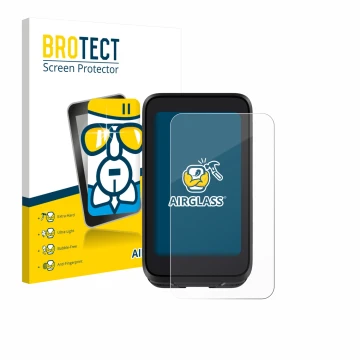 Vorderseite einer Produktverpackung mit dem Markenlogo BROTECT. Daneben ist das Gerät igpsport BiNavi Air mit dem zugehörigen 