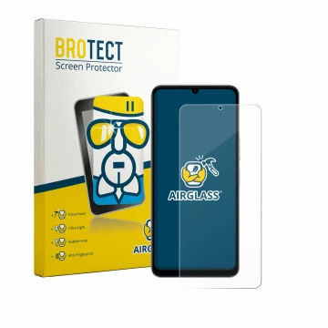 Vorderseite einer Produktverpackung mit dem Markenlogo BROTECT. Daneben ist das Gerät Vivo Y11 2026 mit dem zugehörigen Displa