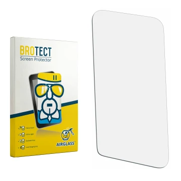 Vorderseite einer Produktverpackung mit dem Markenlogo BROTECT. Daneben ist der zugehörige Displayschutz.