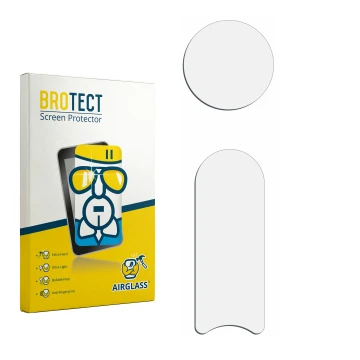Vorderseite einer Produktverpackung mit dem Markenlogo BROTECT. Daneben ist der zugehörige Displayschutz.