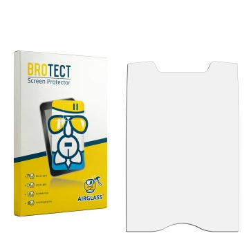 Vorderseite einer Produktverpackung mit dem Markenlogo BROTECT. Daneben ist der zugehörige Displayschutz.