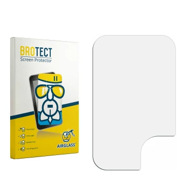 Vorderseite einer Produktverpackung mit dem Markenlogo BROTECT. Daneben ist der zugehörige Displayschutz.
