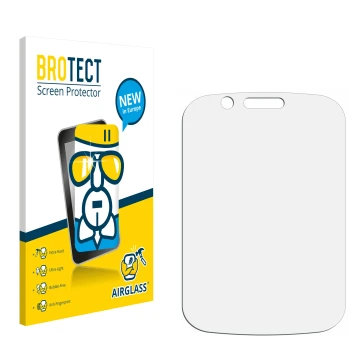 Vorderseite einer Produktverpackung mit dem Markenlogo BROTECT. Daneben ist der zugehörige Displayschutz.
