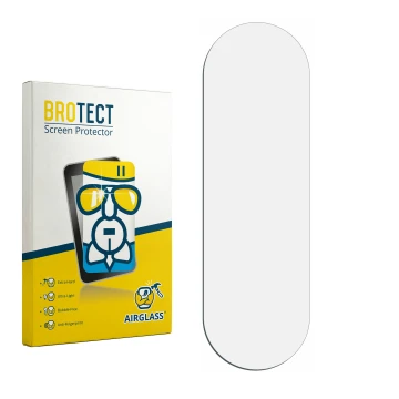 Vorderseite einer Produktverpackung mit dem Markenlogo BROTECT. Daneben ist der zugehörige Displayschutz.