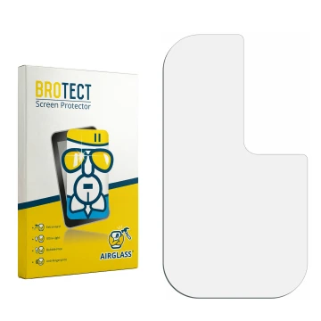 Vorderseite einer Produktverpackung mit dem Markenlogo BROTECT. Daneben ist der zugehörige Displayschutz.