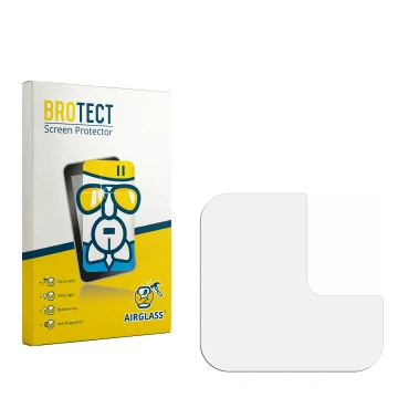 Vorderseite einer Produktverpackung mit dem Markenlogo BROTECT. Daneben ist der zugehörige Displayschutz.