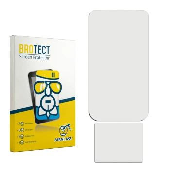 Vorderseite einer Produktverpackung mit dem Markenlogo BROTECT. Daneben ist der zugehörige Displayschutz.
