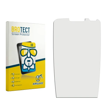 Vorderseite einer Produktverpackung mit dem Markenlogo BROTECT. Daneben ist der zugehörige Displayschutz.