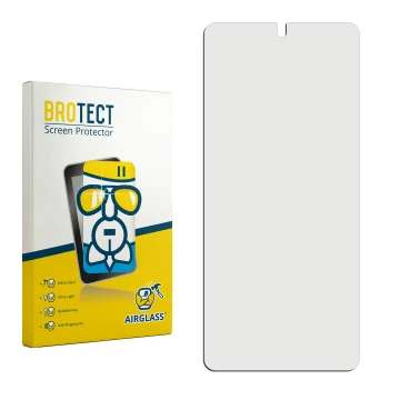 Vorderseite einer Produktverpackung mit dem Markenlogo BROTECT. Daneben ist der zugehörige Displayschutz.