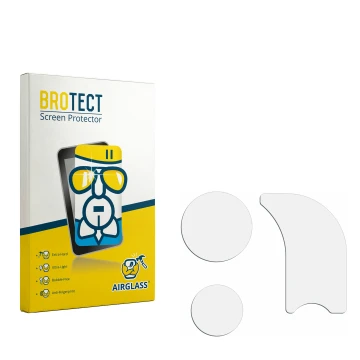 Vorderseite einer Produktverpackung mit dem Markenlogo BROTECT. Daneben ist der zugehörige Displayschutz.