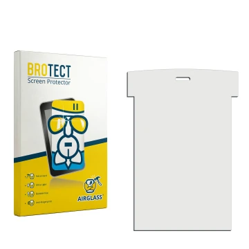 Vorderseite einer Produktverpackung mit dem Markenlogo BROTECT. Daneben ist der zugehörige Displayschutz.