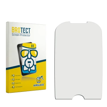 Vorderseite einer Produktverpackung mit dem Markenlogo BROTECT. Daneben ist der zugehörige Displayschutz.