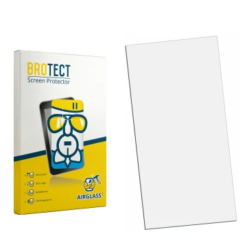 Vorderseite einer Produktverpackung mit dem Markenlogo BROTECT. Daneben ist der zugehörige Displayschutz.