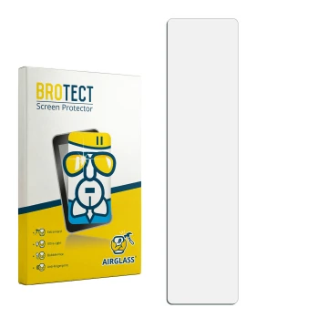 Vorderseite einer Produktverpackung mit dem Markenlogo BROTECT. Daneben ist der zugehörige Displayschutz.