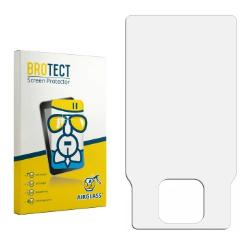 Vorderseite einer Produktverpackung mit dem Markenlogo BROTECT. Daneben ist der zugehörige Displayschutz.