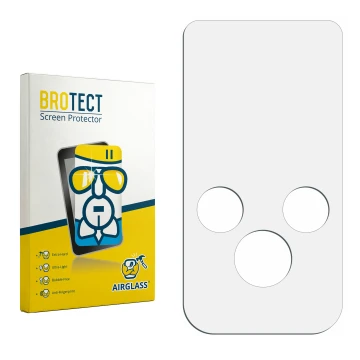 Vorderseite einer Produktverpackung mit dem Markenlogo BROTECT. Daneben ist der zugehörige Displayschutz.