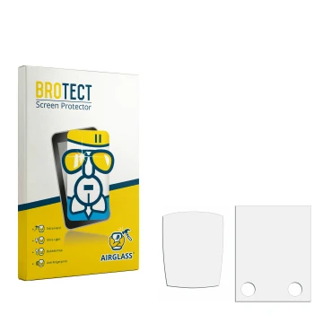 Vorderseite einer Produktverpackung mit dem Markenlogo BROTECT. Daneben ist der zugehörige Displayschutz.