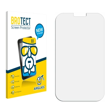 Vorderseite einer Produktverpackung mit dem Markenlogo BROTECT. Daneben ist der zugehörige Displayschutz.