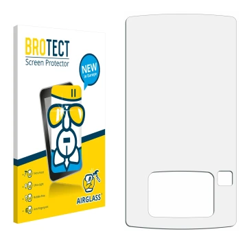 Vorderseite einer Produktverpackung mit dem Markenlogo BROTECT. Daneben ist der zugehörige Displayschutz.