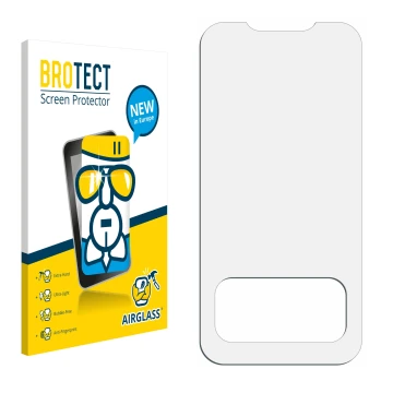 Vorderseite einer Produktverpackung mit dem Markenlogo BROTECT. Daneben ist der zugehörige Displayschutz.