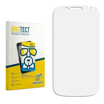 Vorderseite einer Produktverpackung mit dem Markenlogo BROTECT. Daneben ist der zugehörige Displayschutz.