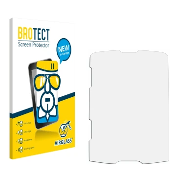 Vorderseite einer Produktverpackung mit dem Markenlogo BROTECT. Daneben ist der zugehörige Displayschutz.