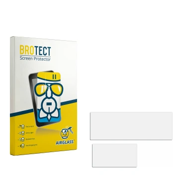 Vorderseite einer Produktverpackung mit dem Markenlogo BROTECT. Daneben ist der zugehörige Displayschutz.