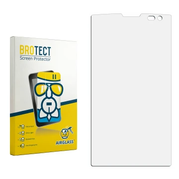 Vorderseite einer Produktverpackung mit dem Markenlogo BROTECT. Daneben ist der zugehörige Displayschutz.