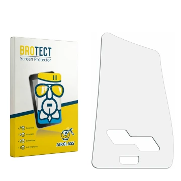 Vorderseite einer Produktverpackung mit dem Markenlogo BROTECT. Daneben ist der zugehörige Displayschutz.