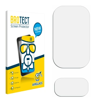 Vorderseite einer Produktverpackung mit dem Markenlogo BROTECT. Daneben ist der zugehörige Displayschutz.