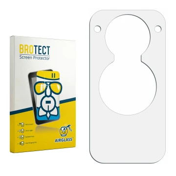 Vorderseite einer Produktverpackung mit dem Markenlogo BROTECT. Daneben ist der zugehörige Displayschutz.