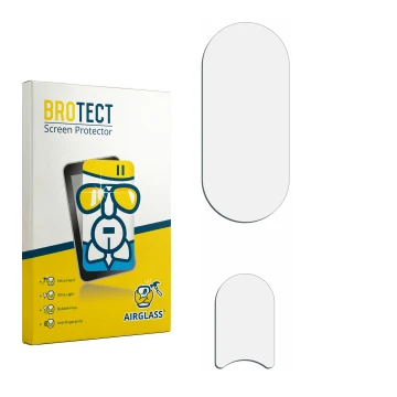 Vorderseite einer Produktverpackung mit dem Markenlogo BROTECT. Daneben ist der zugehörige Displayschutz.