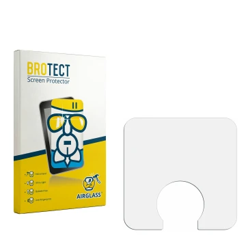 Vorderseite einer Produktverpackung mit dem Markenlogo BROTECT. Daneben ist der zugehörige Displayschutz.