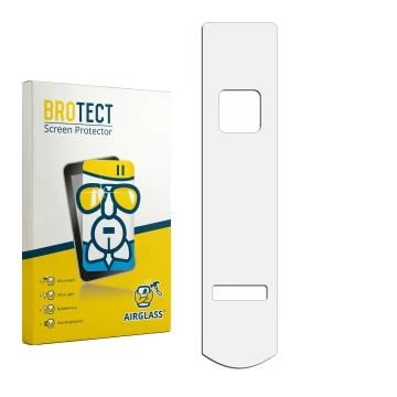 Vorderseite einer Produktverpackung mit dem Markenlogo BROTECT. Daneben ist der zugehörige Displayschutz.