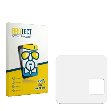 Vorderseite einer Produktverpackung mit dem Markenlogo BROTECT. Daneben ist der zugehörige Displayschutz.