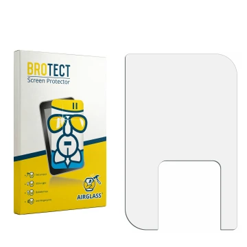 Vorderseite einer Produktverpackung mit dem Markenlogo BROTECT. Daneben ist der zugehörige Displayschutz.