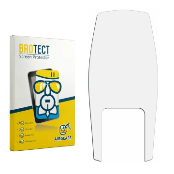 Vorderseite einer Produktverpackung mit dem Markenlogo BROTECT. Daneben ist der zugehörige Displayschutz.