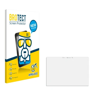 Vorderseite einer Produktverpackung mit dem Markenlogo BROTECT. Daneben ist der zugehörige Displayschutz.