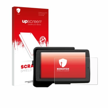 Vorderseite einer Produktverpackung mit dem Markenlogo upscreen. Daneben ist das Gerät BMW R 1200 GS 2013-2019 Navigator V 5